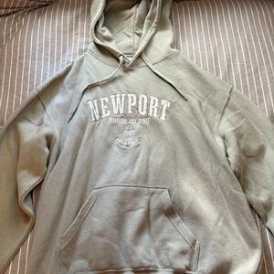 Women's Size L Sage Green Newport Rhode Island Hoodie